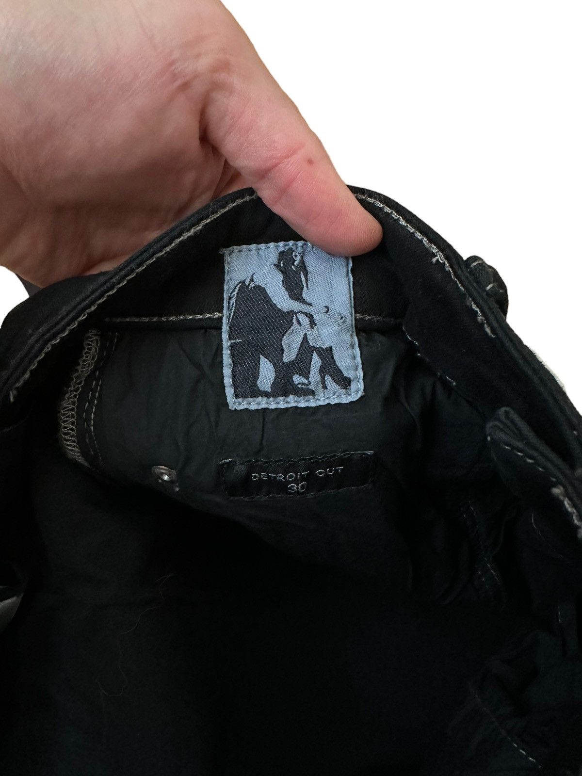 Rick Owens × Rick Owens Drkshdw Detroit Cut Destroyed Distressed Denim Size US 30 / EU 46 - 15 Thumbnail
