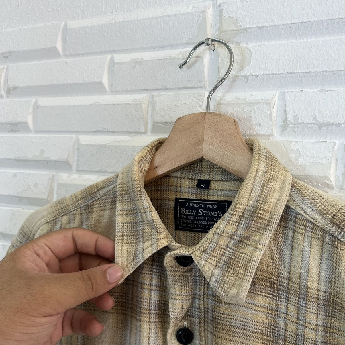 Flannel × Japanese Brand VINTAGE BILLY STONE’S TARTAN DESIGN FLANNEL DOUBLE POCKET Size US M / EU 48-50 / 2 - 7 Thumbnail