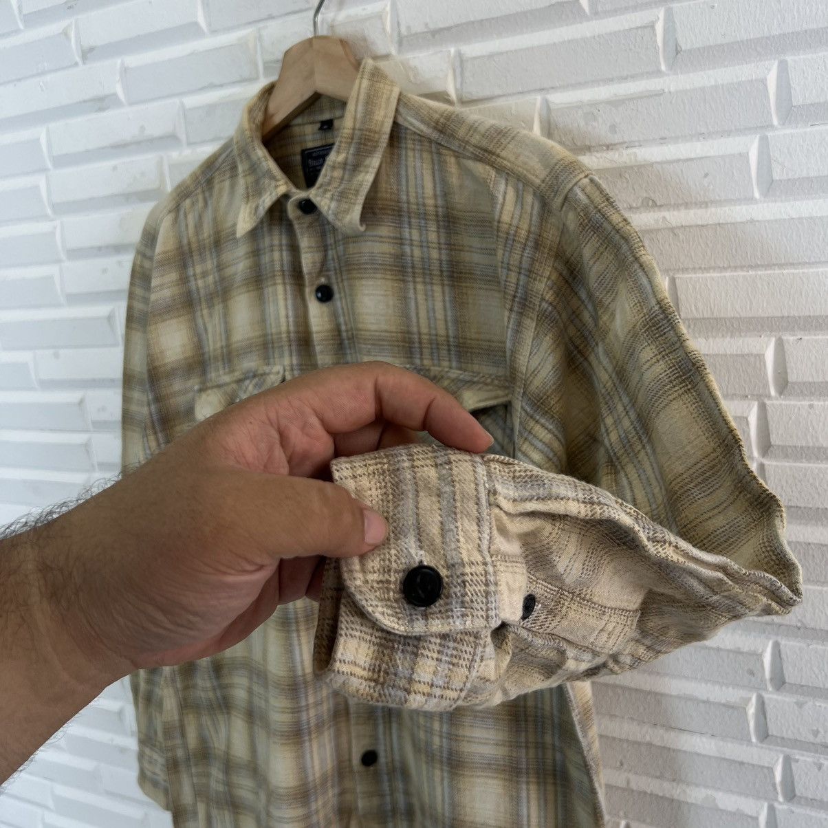 Flannel × Japanese Brand VINTAGE BILLY STONE’S TARTAN DESIGN FLANNEL DOUBLE POCKET Size US M / EU 48-50 / 2 - 6 Thumbnail