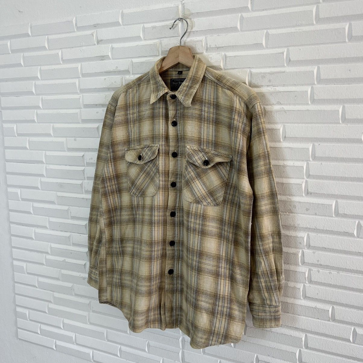 Flannel × Japanese Brand VINTAGE BILLY STONE’S TARTAN DESIGN FLANNEL DOUBLE POCKET Size US M / EU 48-50 / 2 - 2 Thumbnail