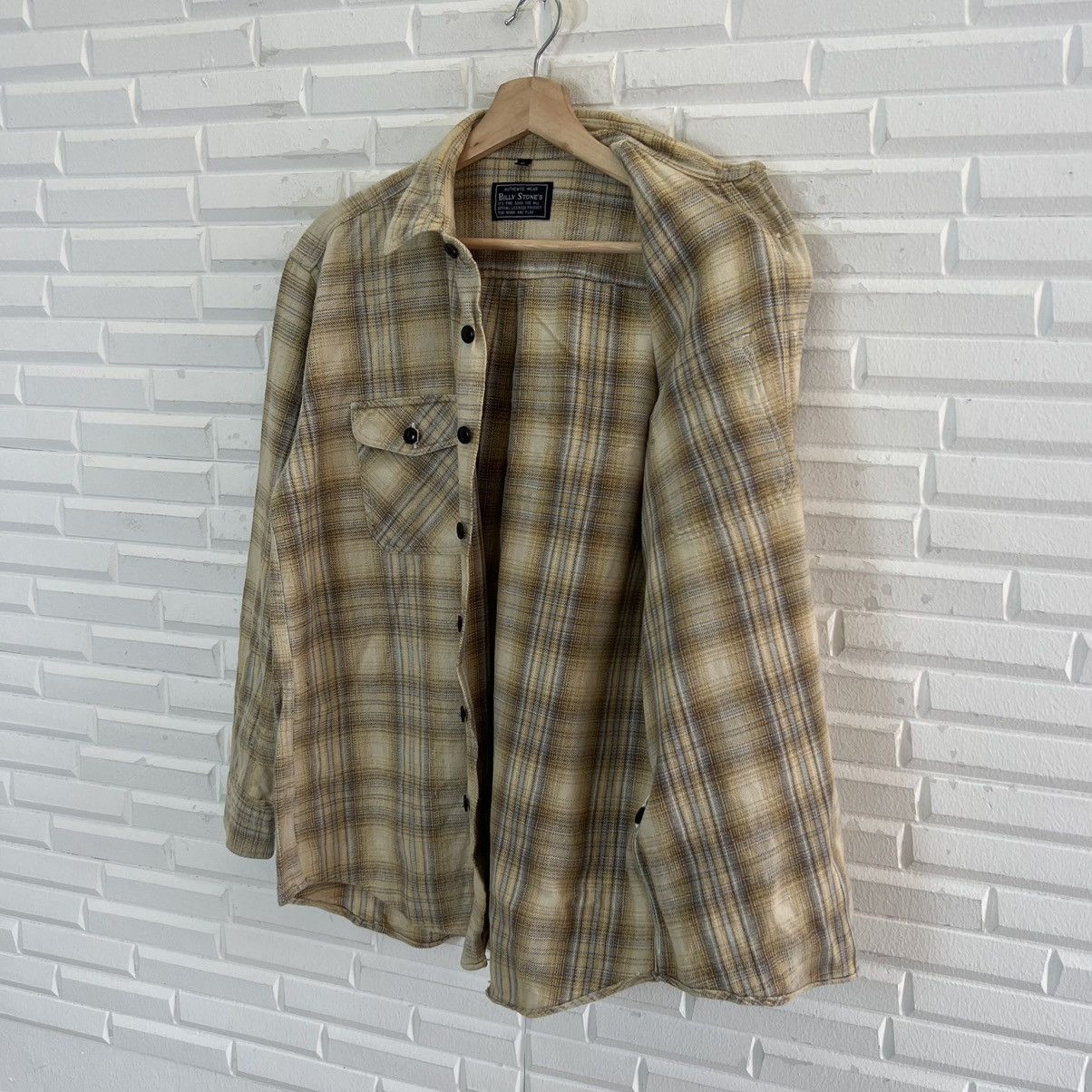 Flannel × Japanese Brand VINTAGE BILLY STONE’S TARTAN DESIGN FLANNEL DOUBLE POCKET Size US M / EU 48-50 / 2 - 11 Thumbnail