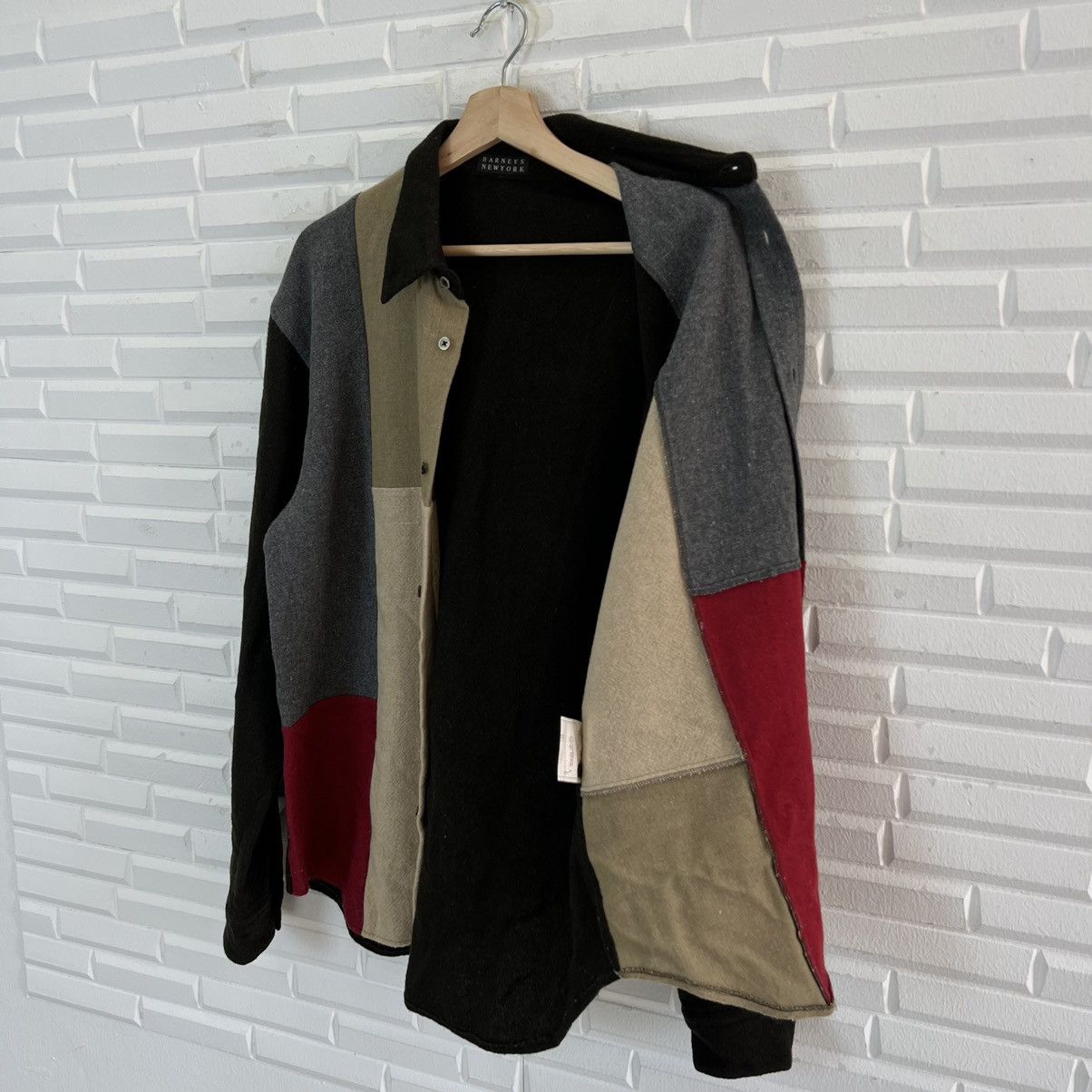 Japanese Brand VINTAGE BARNEYS NEWYORK PATCHWORK MIX COLOUR SHIRTS Size US M / EU 48-50 / 2 - 11 Thumbnail