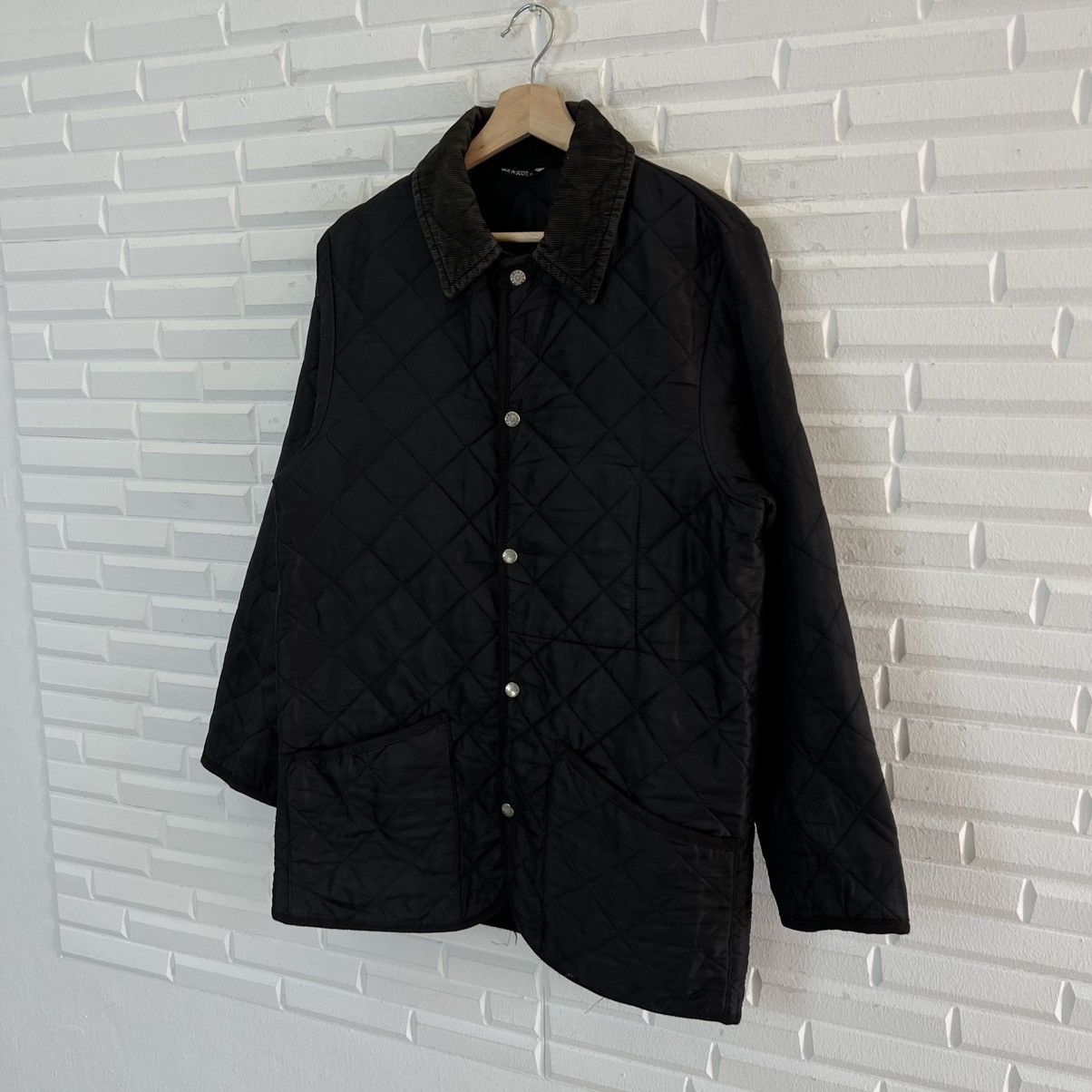 SHIPS VINTAGE QUILTED BUTTON JACKET MADE IN SCOTLAND Size US M / EU 48-50 / 2 - 2 Thumbnail