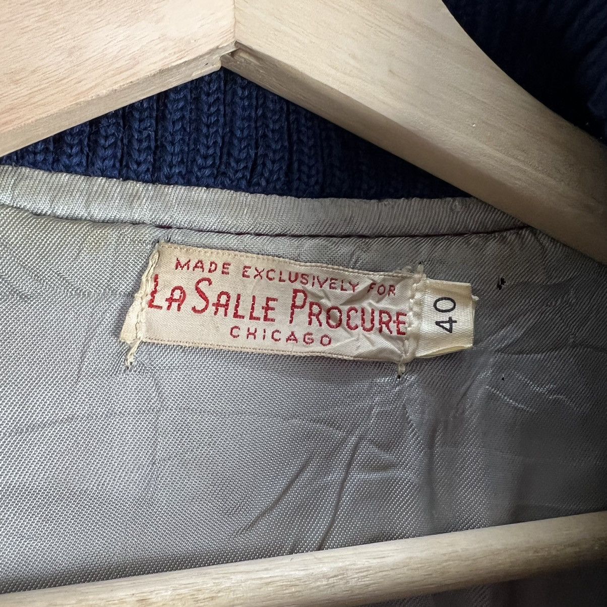 Japanese Brand VINTAGE VARSITY JACKET LA SALLE CHRISTIAN BROTHERS LEATHER Size US M / EU 48-50 / 2 - 12 Thumbnail