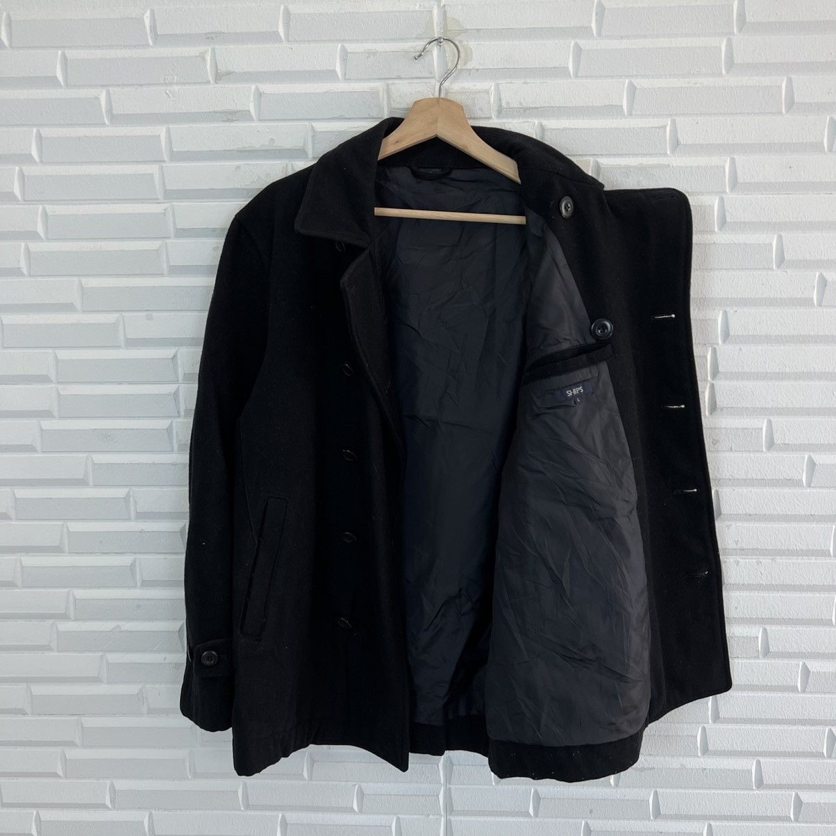 Japanese Brand × SHIPS ULTIMATE BLACK VINTAGE SHIPS DUFFLE JACKET Size US L / EU 52-54 / 3 - 10 Thumbnail