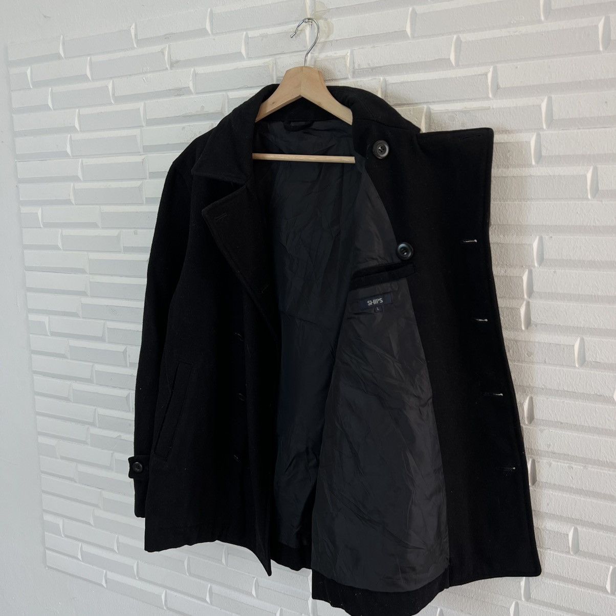 Japanese Brand × SHIPS ULTIMATE BLACK VINTAGE SHIPS DUFFLE JACKET Size US L / EU 52-54 / 3 - 11 Thumbnail