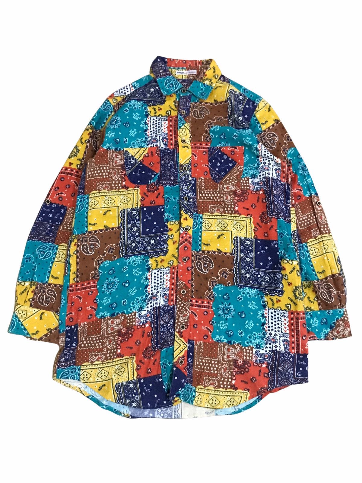 image of Union Made Rough Bandana Shirt Visvim Kapital Style, Men's (Size Small)