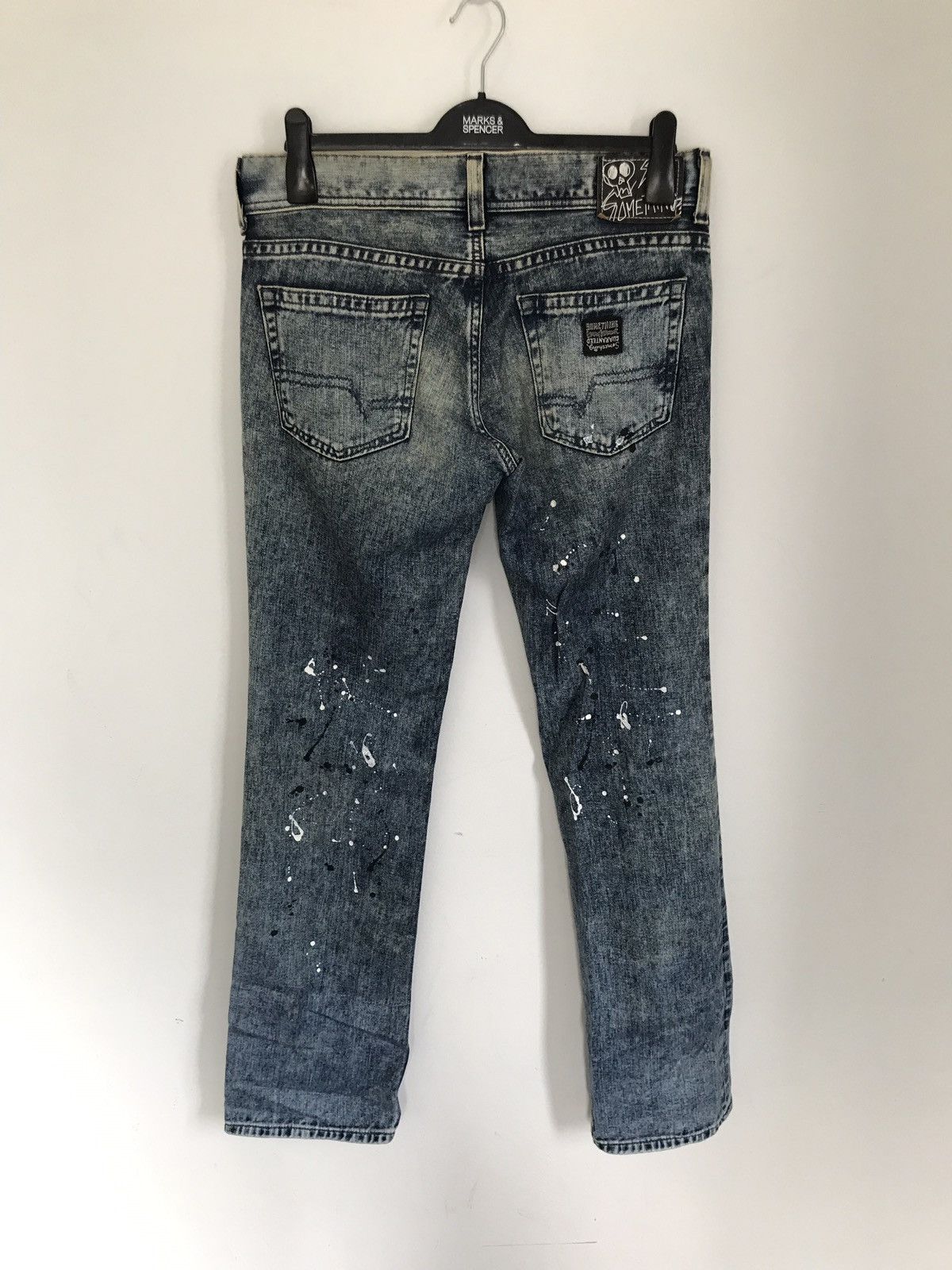 Edwin Vintage Edwin Acid Wash Splatter Painter Jeans Nice Design Size US 33 - 3 Thumbnail