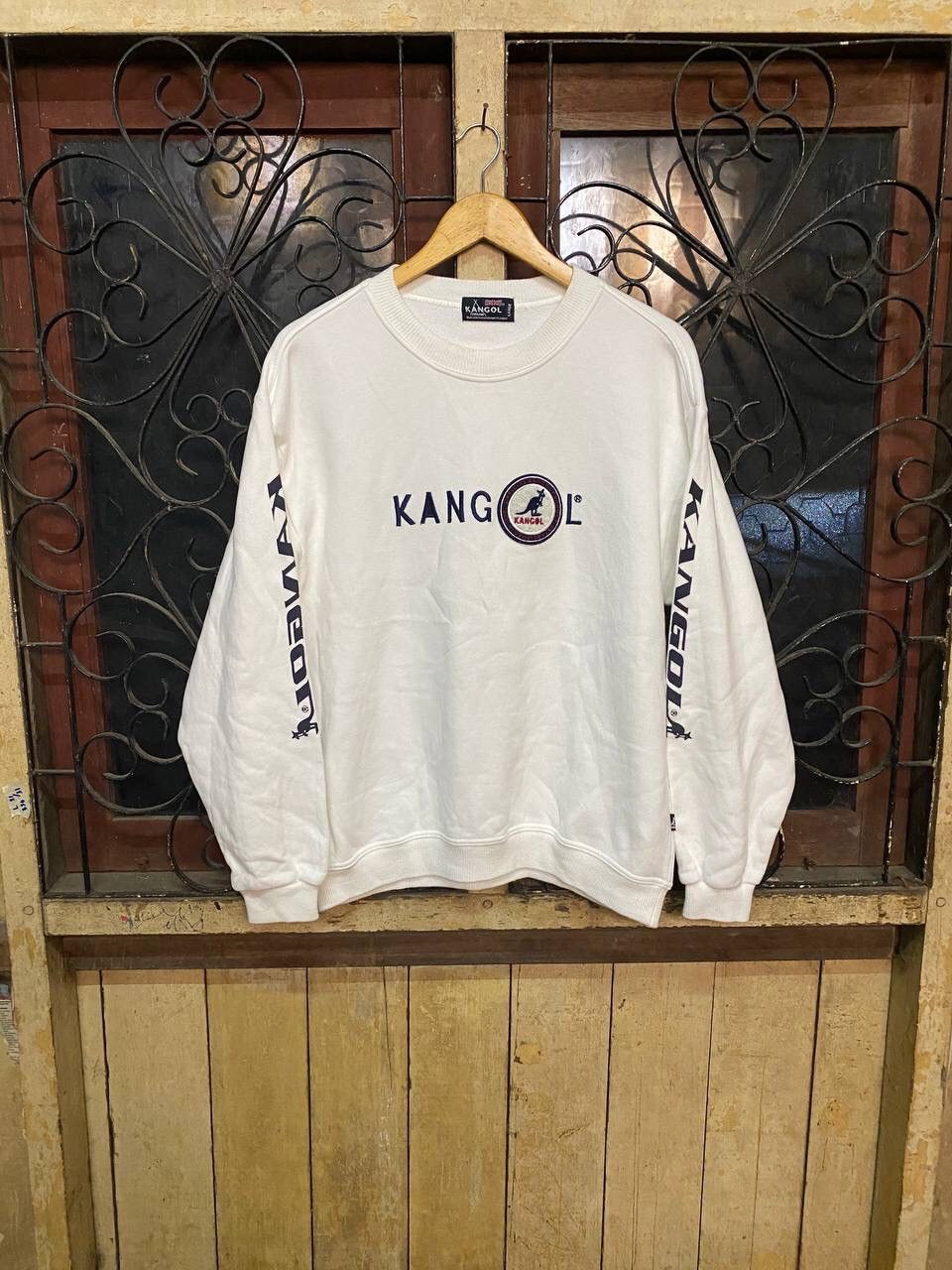 Kangol × Vintage 🔥Kangol Crewneck Sweatshirt Size US L / EU 52-54 / 3 - 1 Thumbnail