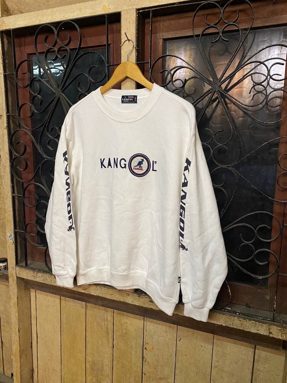 Kangol × Vintage 🔥Kangol Crewneck Sweatshirt Size US L / EU 52-54 / 3 - 3 Thumbnail