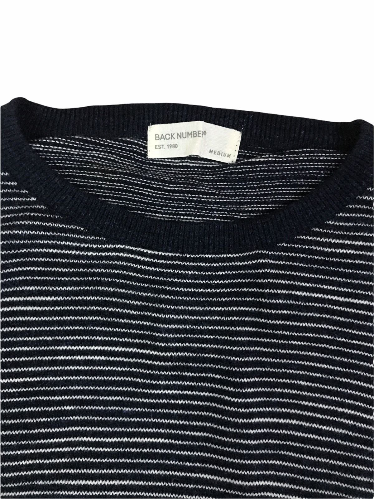 Japanese Brand Back Number Stripes Grunge LS Shirt Kurt Cobain Style Size US S / EU 44-46 / 1 - 3 Thumbnail