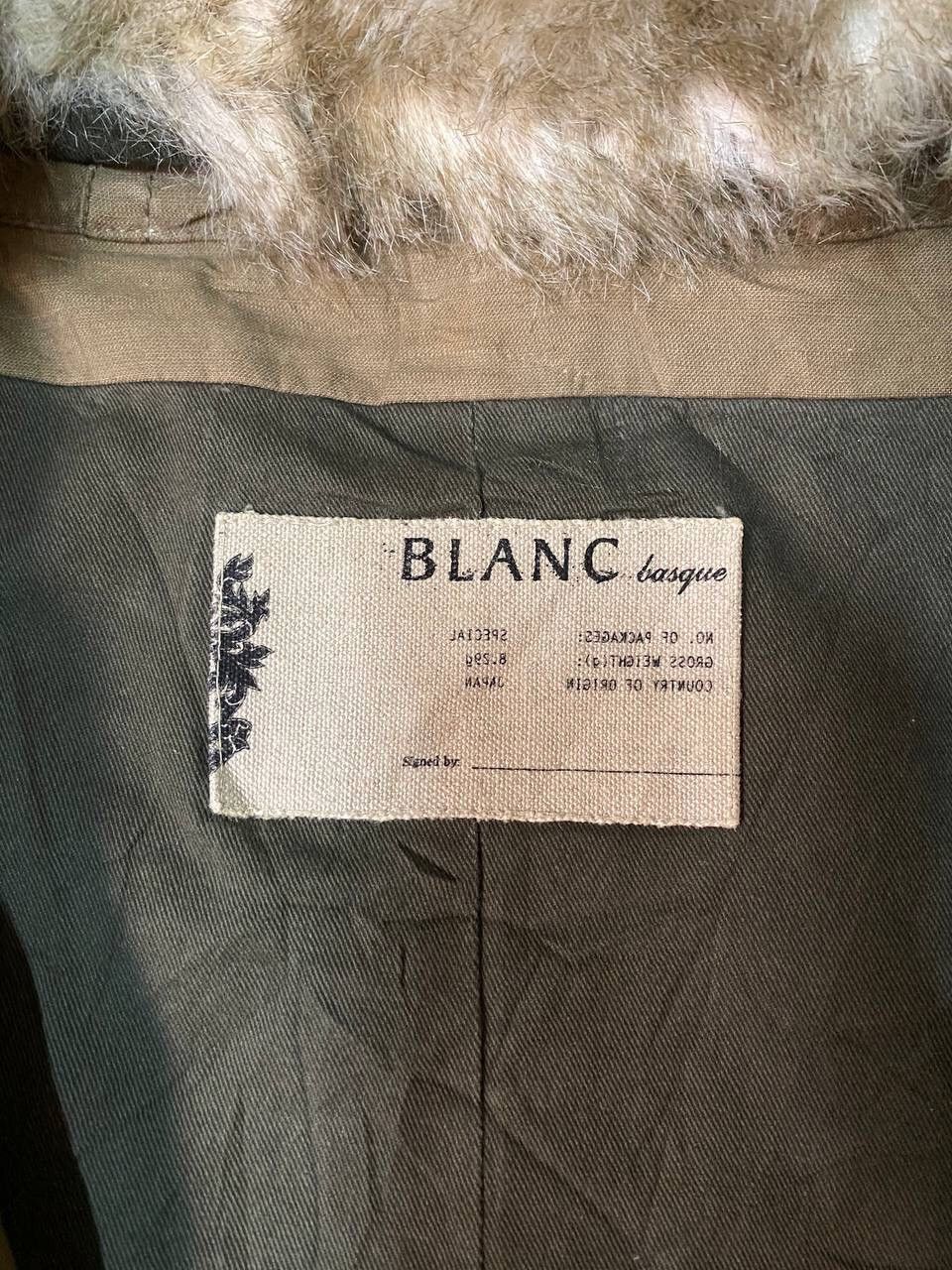 Japanese Brand Blanc Bosque Rabbit Fur Sleeveless Parka Jacket Size US M / EU 48-50 / 2 - 8 Thumbnail