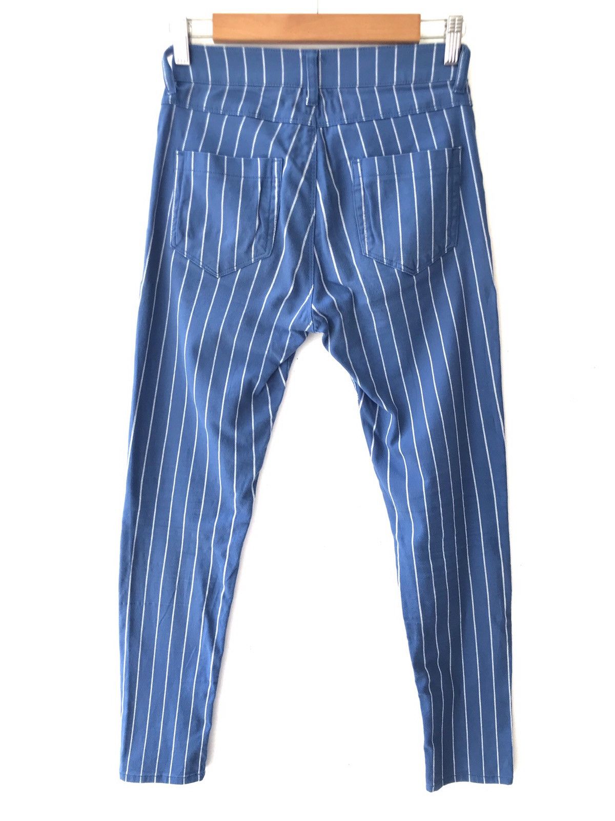 LOWRYS FARM Japanese Brand LOWRY FARM Stripes Skinny Jeans Size US 26 / EU 42 - 3 Thumbnail
