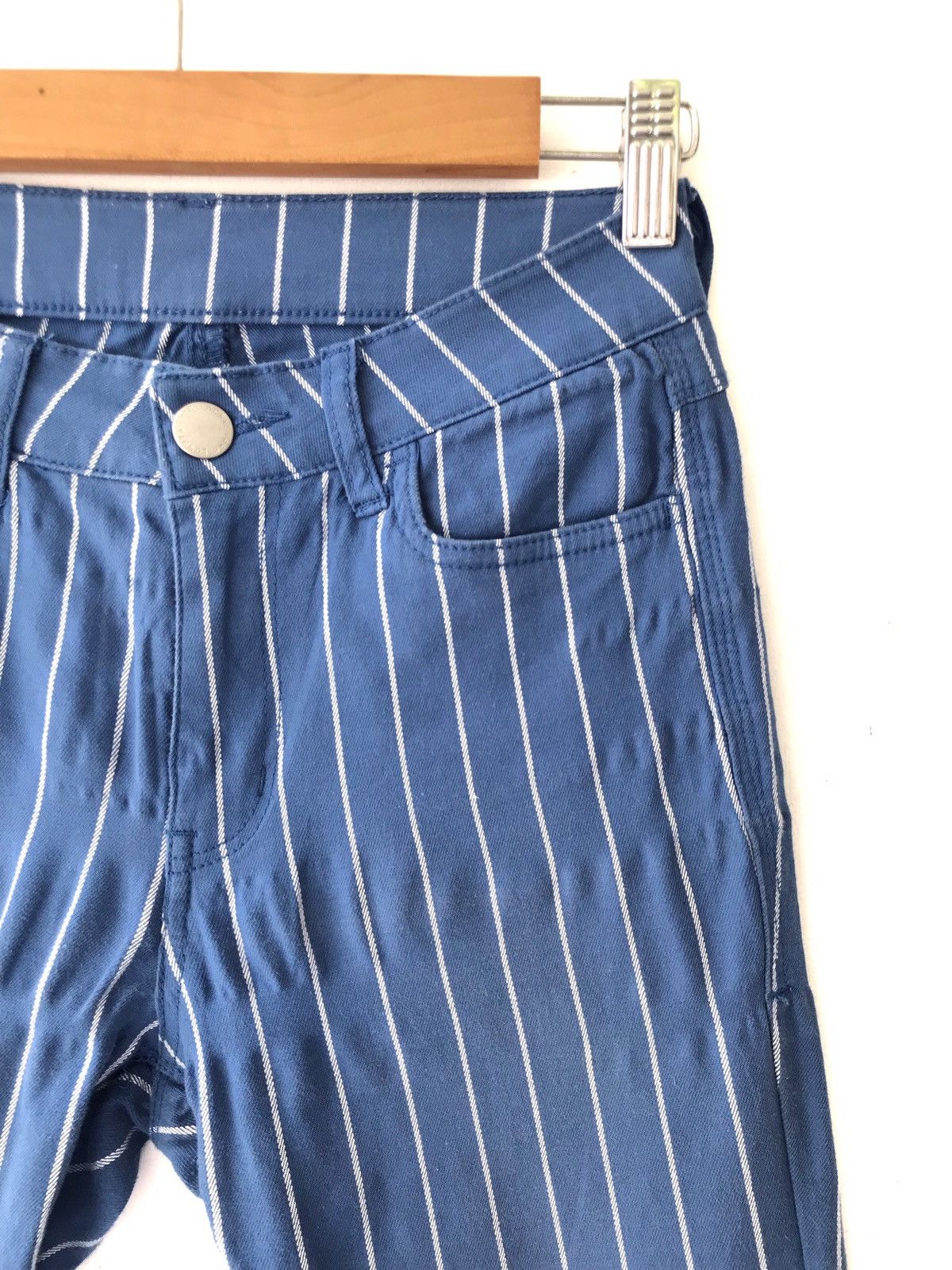LOWRYS FARM Japanese Brand LOWRY FARM Stripes Skinny Jeans Size US 26 / EU 42 - 4 Thumbnail