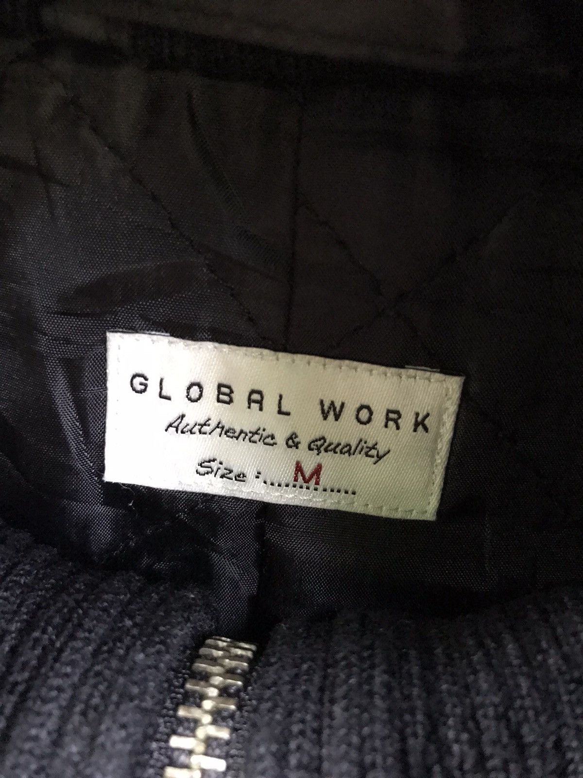 Global Work × Japanese Brand Japanese Brand Global Work Heavy Wool Hoodie Zipper Jacket Size US S / EU 44-46 / 1 - 5 Thumbnail