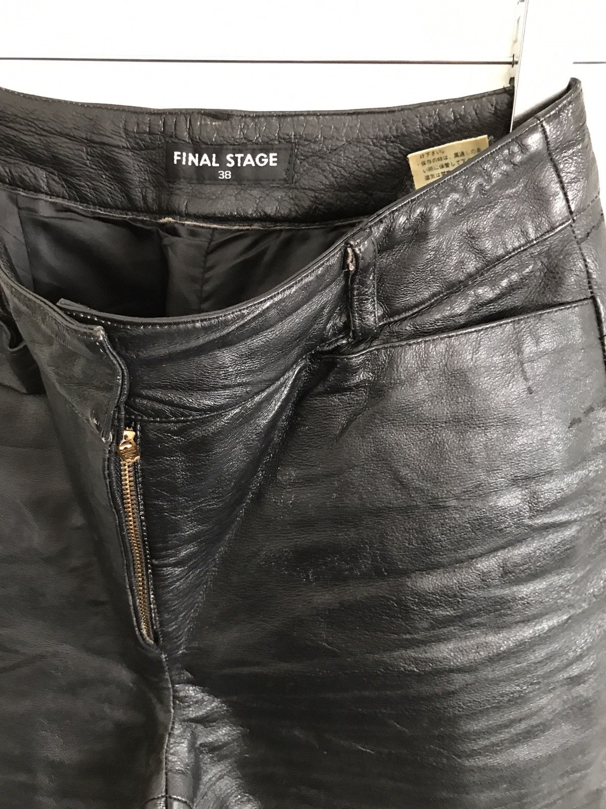 Japanese Brand × Leather Japanese Brand Final Stage Designer Leather Pants Size US 26 / EU 42 - 2 Thumbnail