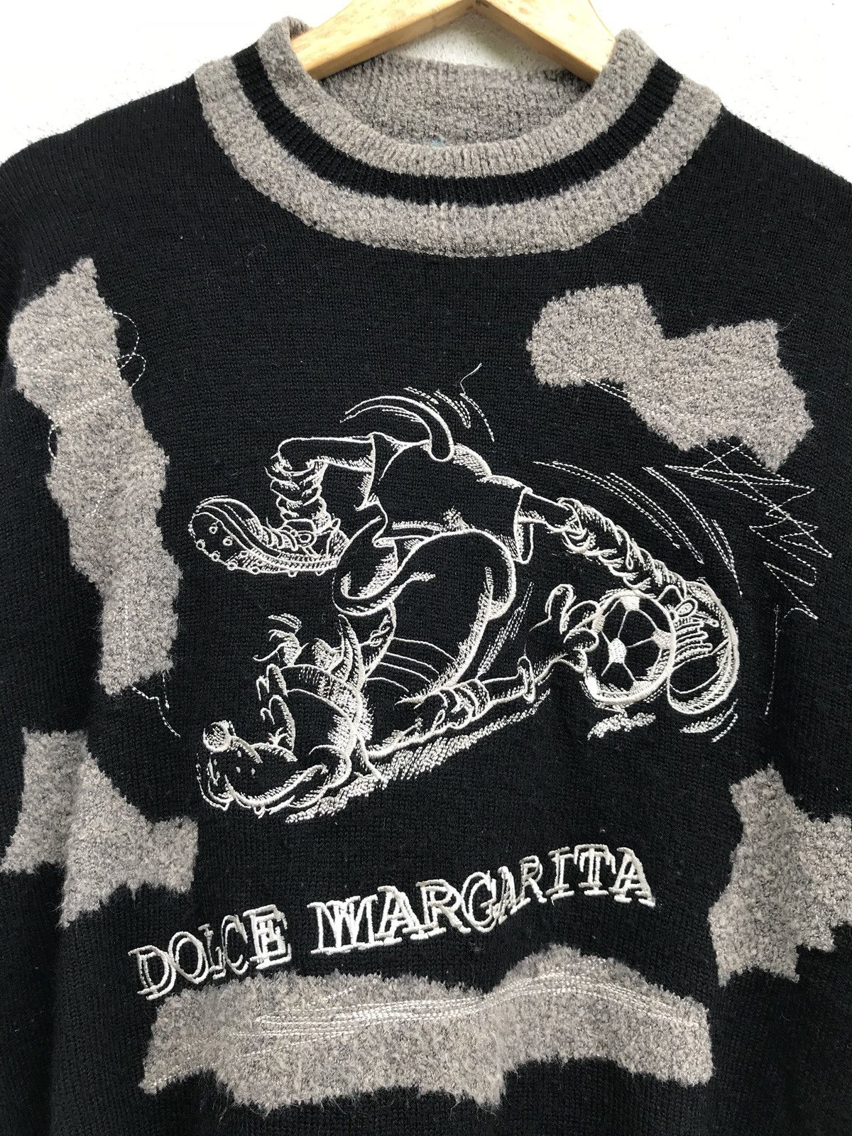 Designer Vintage Dolce Margarita Fullprinted Hand Knit Sweatshirt Size US M / EU 48-50 / 2 - 4 Thumbnail