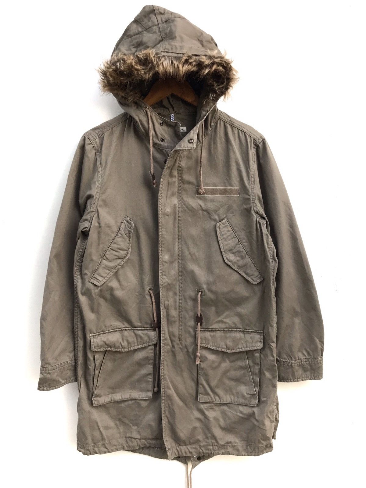 Designer × Japanese Brand Japanese Brand GRASS WATER Parkas Hoodie Faux Fur Jacket Size US S / EU 44-46 / 1 - 1 Thumbnail
