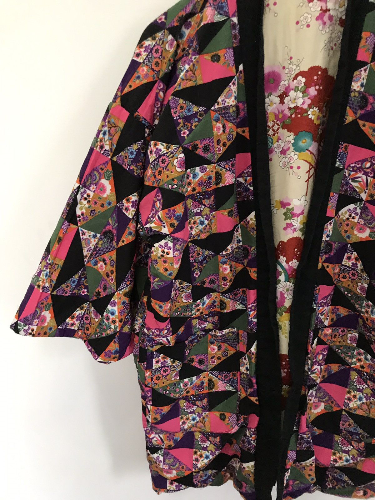 Japanese Brand × Vintage Vintage Japanese Traditional Multicolour Hanten Kimono Size US M / EU 48-50 / 2 - 4 Thumbnail