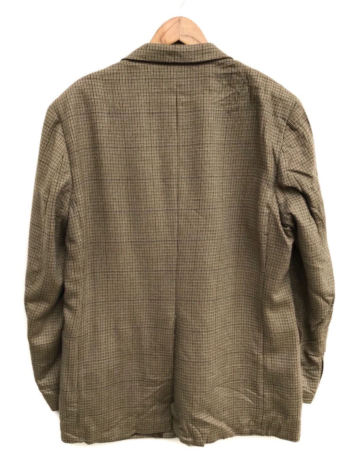 Burberry × Vintage Vintage Burberry’s Houndstooth Checked Pure New Wool jacket Size US M / EU 48-50 / 2 - 2 Thumbnail