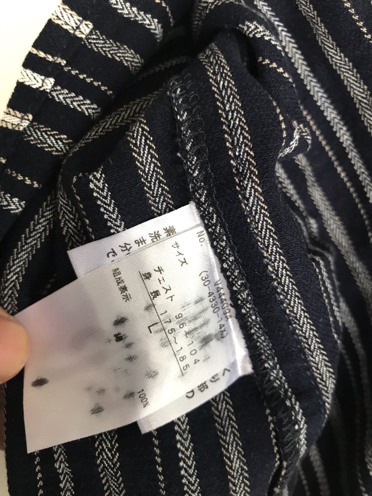Japanese Brand Japanese Brand Villand Horizantaly Stripes Zipper jacket Size US L / EU 52-54 / 3 - 10 Thumbnail