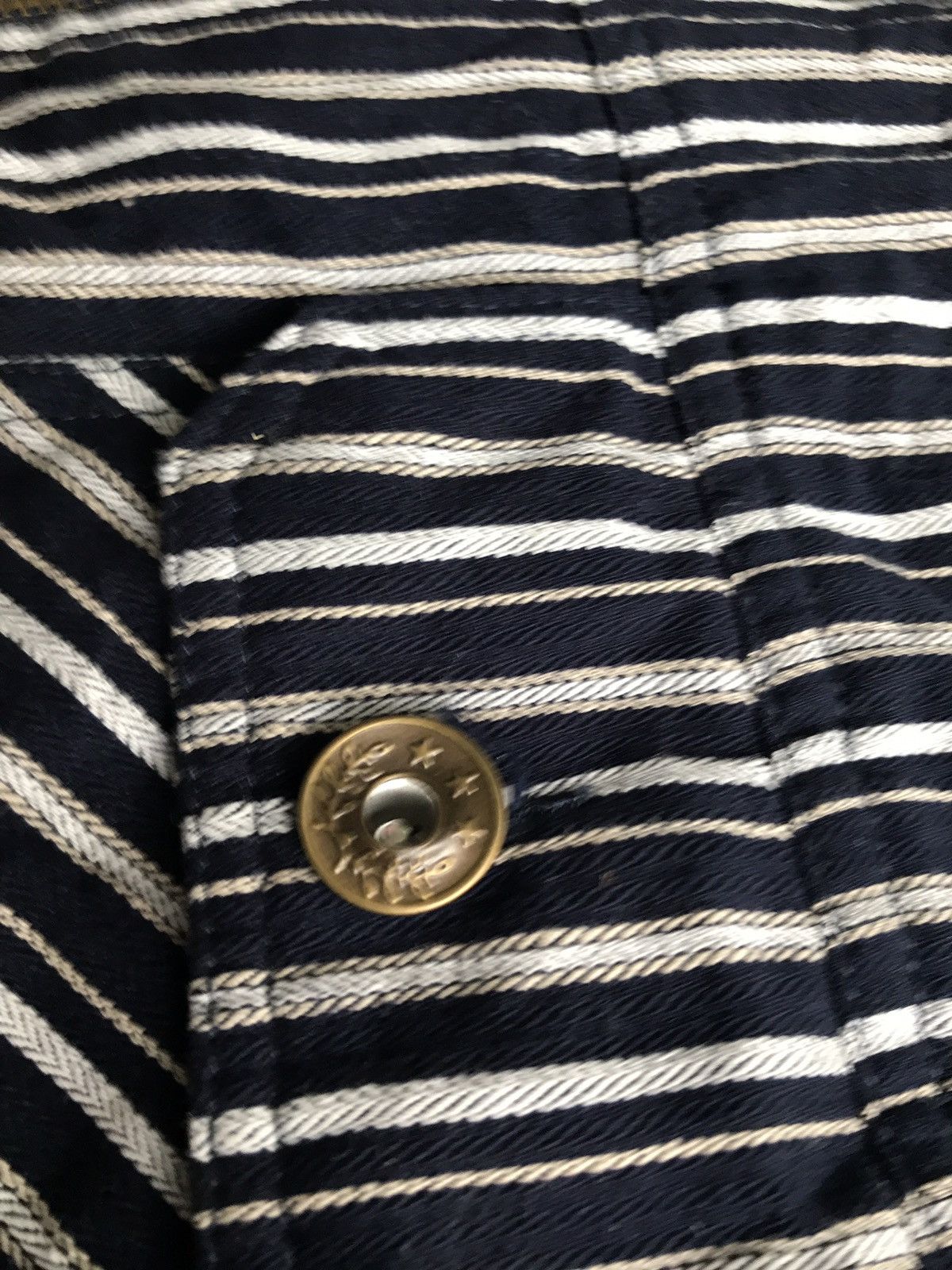 Japanese Brand Japanese Brand Villand Horizantaly Stripes Zipper jacket Size US L / EU 52-54 / 3 - 5 Thumbnail