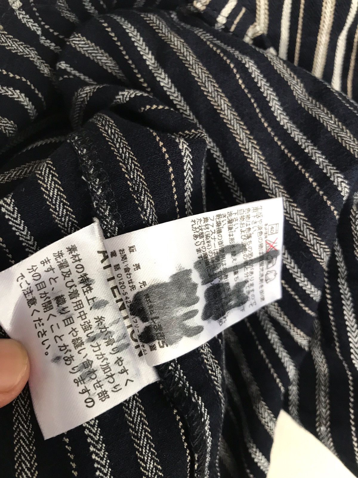 Japanese Brand Japanese Brand Villand Horizantaly Stripes Zipper jacket Size US L / EU 52-54 / 3 - 11 Thumbnail