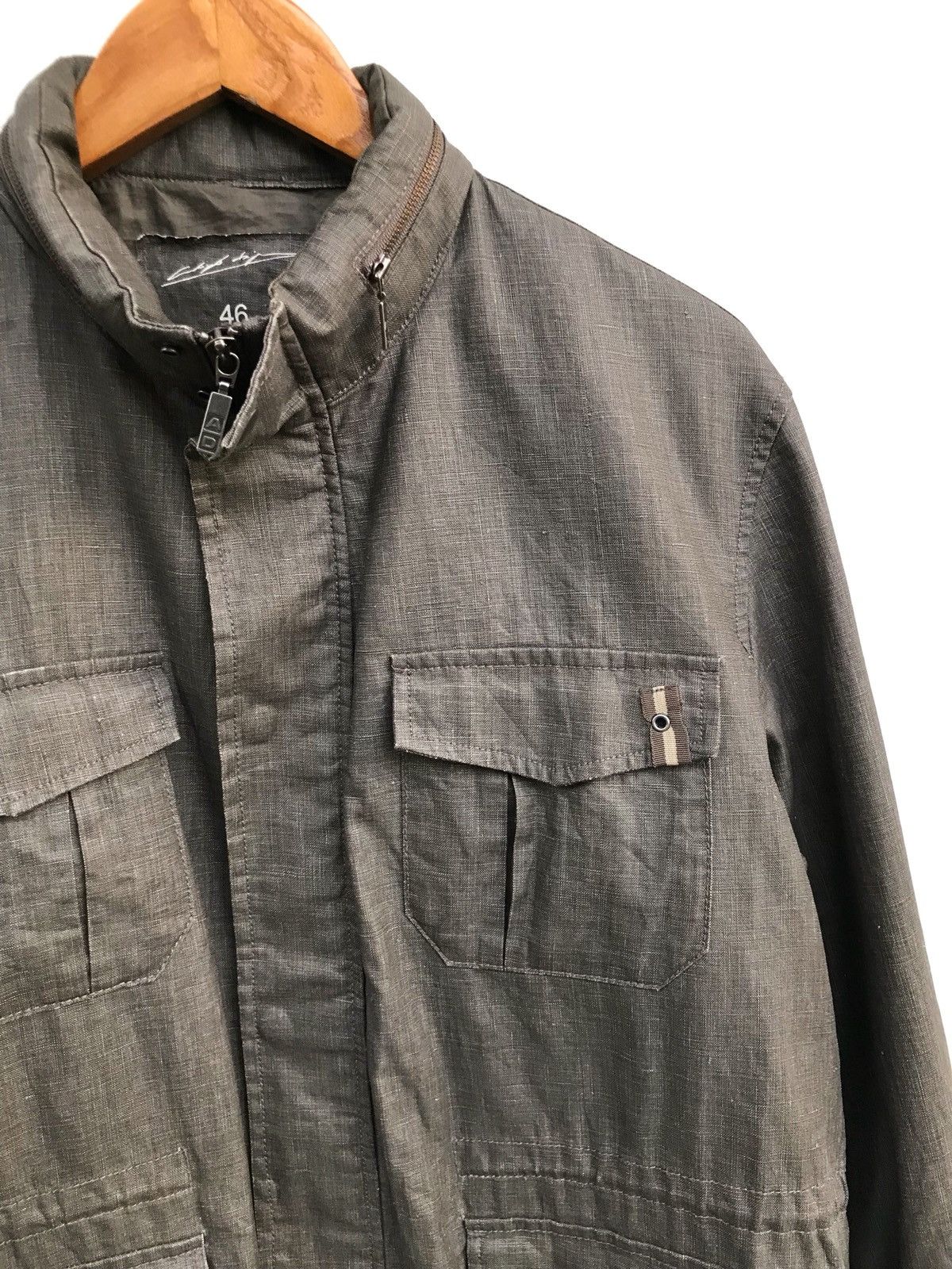 Designer Adolfo Dominguez Military Army Zipper Lightweight Jacket Size US S / EU 44-46 / 1 - 2 Thumbnail