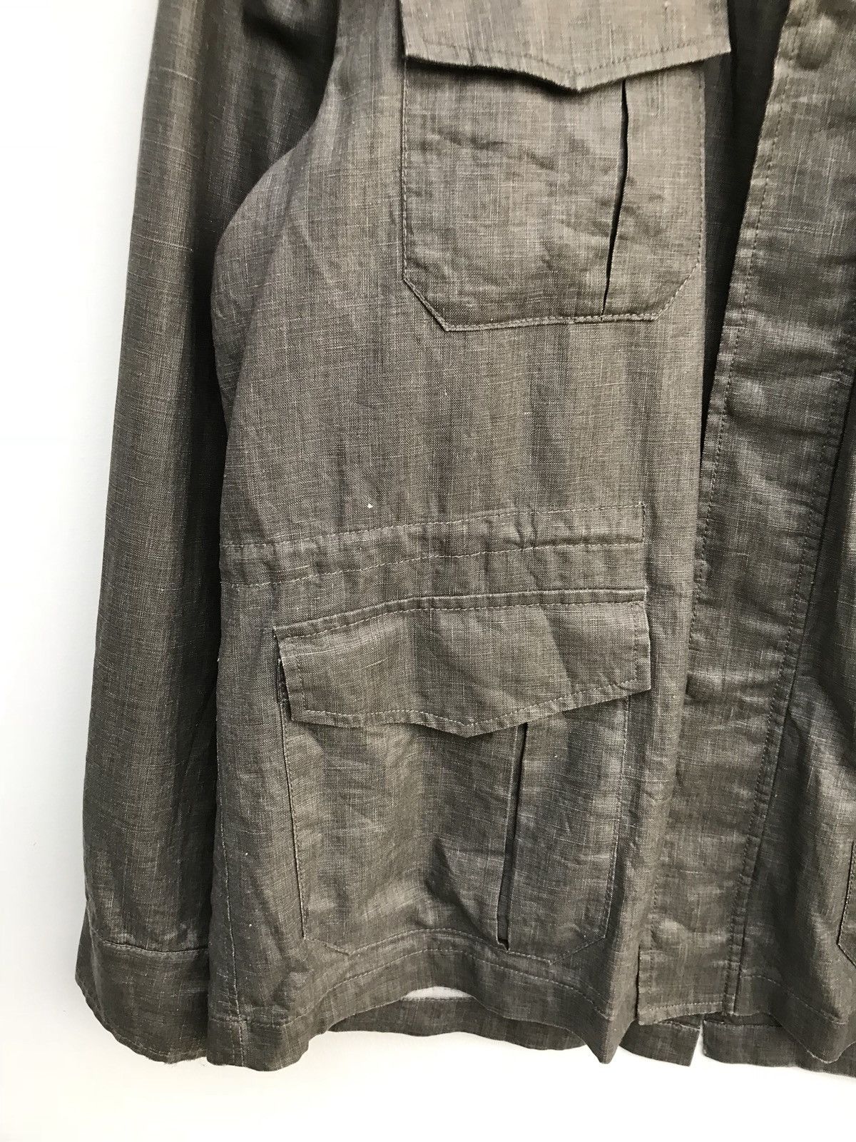 Designer Adolfo Dominguez Military Army Zipper Lightweight Jacket Size US S / EU 44-46 / 1 - 5 Thumbnail