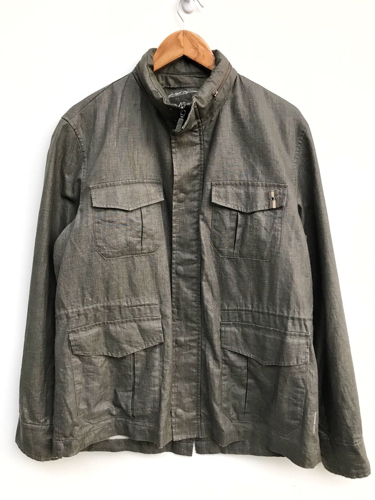 Designer Adolfo Dominguez Military Army Zipper Lightweight Jacket Size US S / EU 44-46 / 1 - 1 Thumbnail