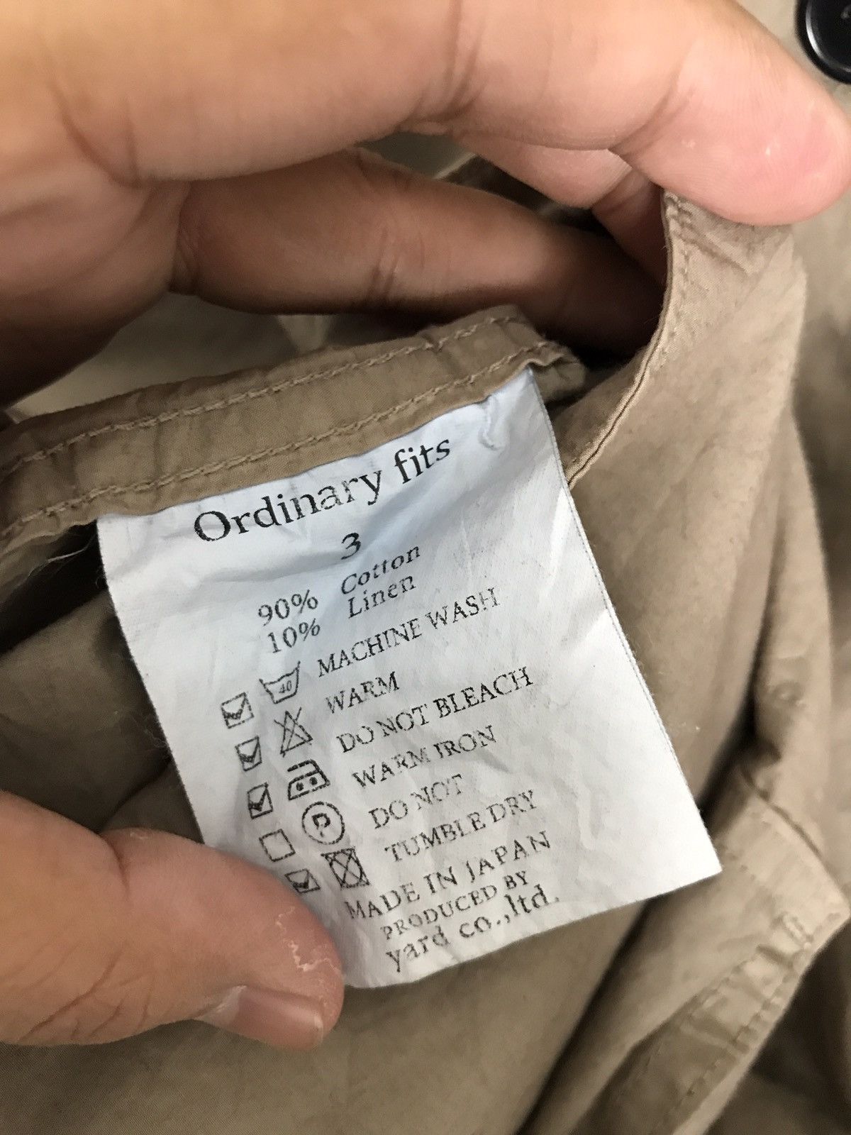 Japanese Brand × Ordinary Fits Ordinary Fits Long Jacket Size US L / EU 52-54 / 3 - 7 Thumbnail