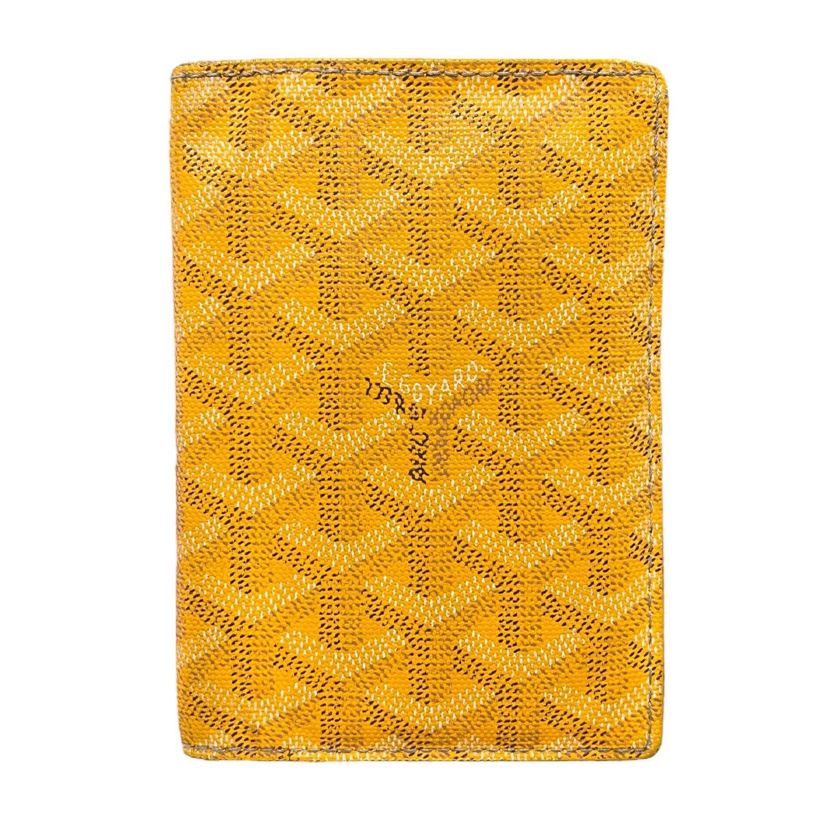 image of Goyard Grenelle Passport Holder Travel Wallet in Yellow, Men's