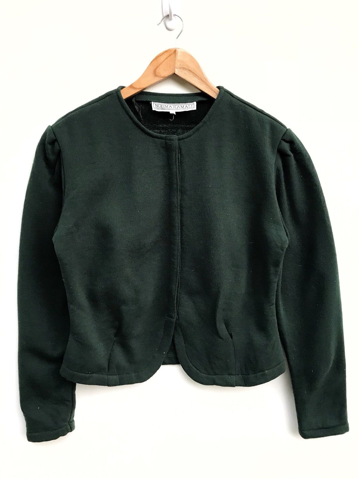 Vintage Norma Kamali Green Lightweight Button Jacket