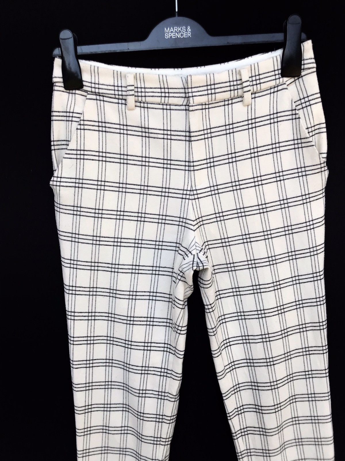 ADAM ET ROPE Japanese Brand Adam et Rope Checkered Plaid Skinny Pants Size US 26 / EU 42 - 3 Thumbnail