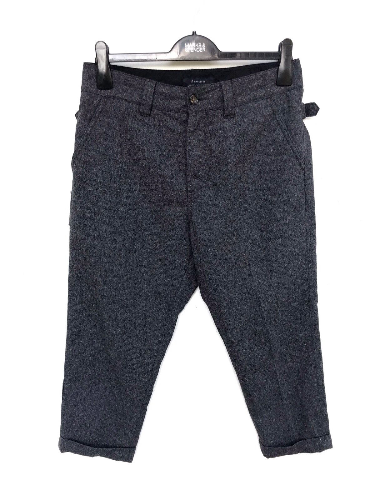 Japanese Brand × RAGEBLUE Japanese Brand Rageblue Grey Wool Pants Size US 27 - 1 Thumbnail