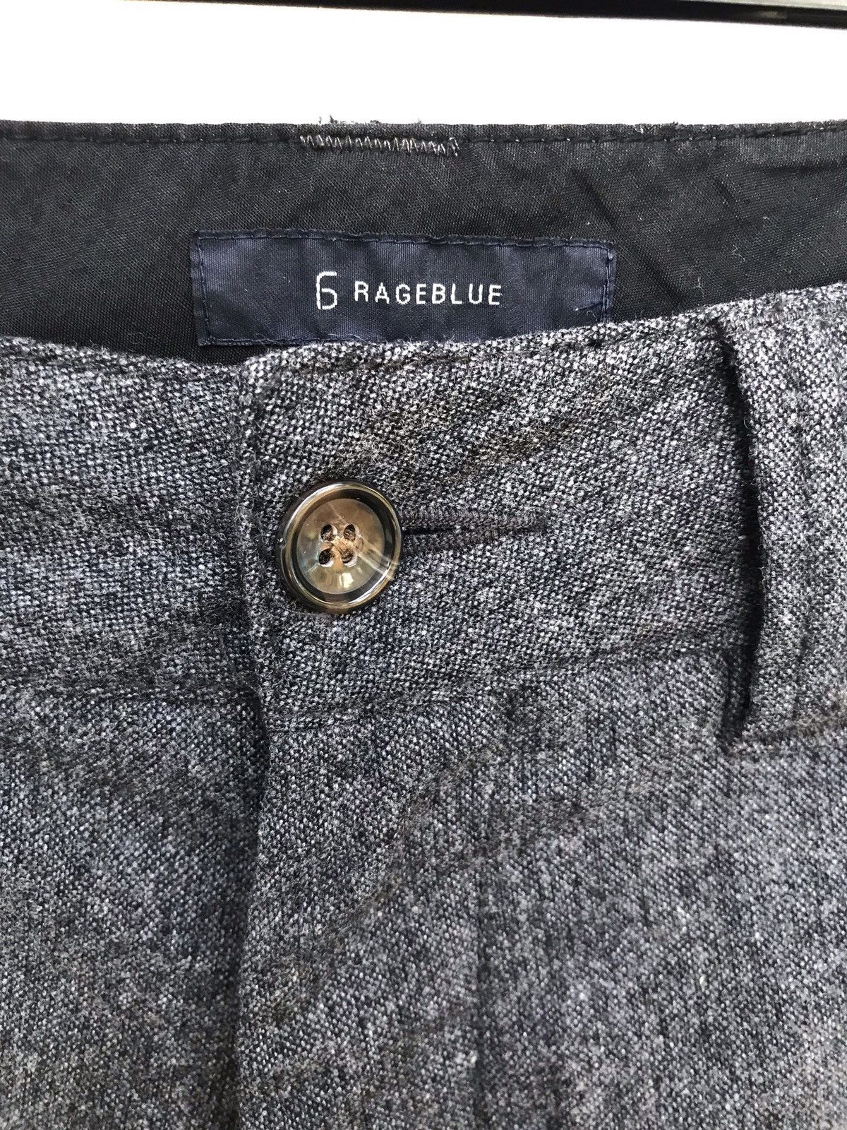 Japanese Brand × RAGEBLUE Japanese Brand Rageblue Grey Wool Pants Size US 27 - 5 Thumbnail