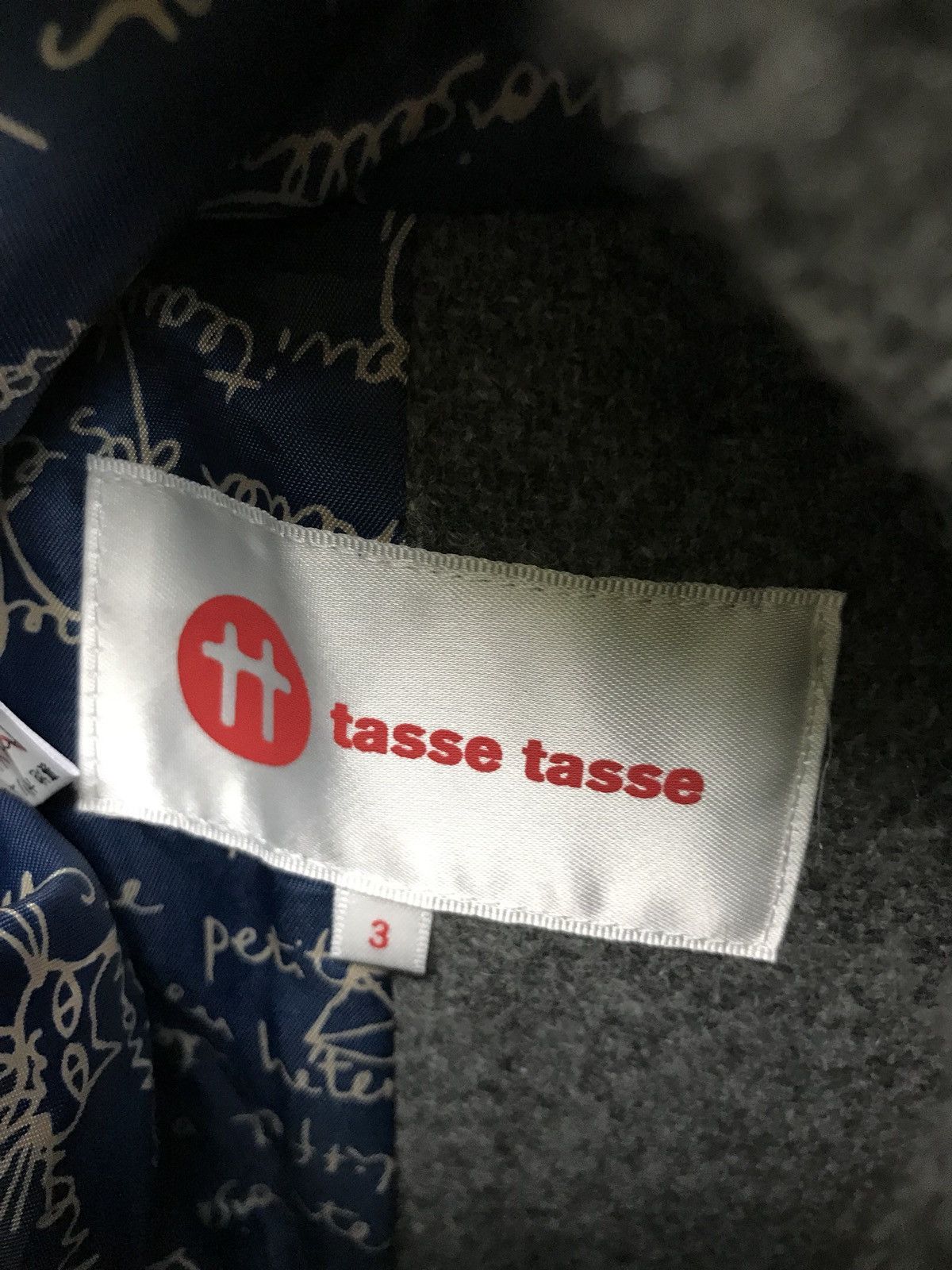 Designer × Japanese Brand Made In Japan Tasse Tasse Wool Double Breast Jacket Size US S / EU 44-46 / 1 - 5 Thumbnail