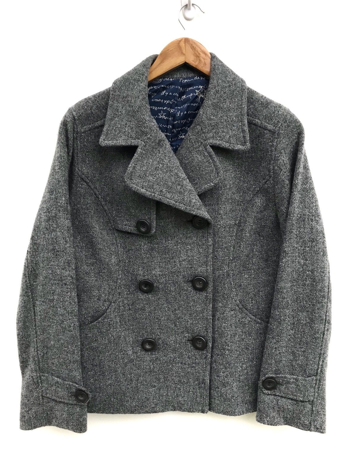 Designer × Japanese Brand Made In Japan Tasse Tasse Wool Double Breast Jacket Size US S / EU 44-46 / 1 - 1 Thumbnail