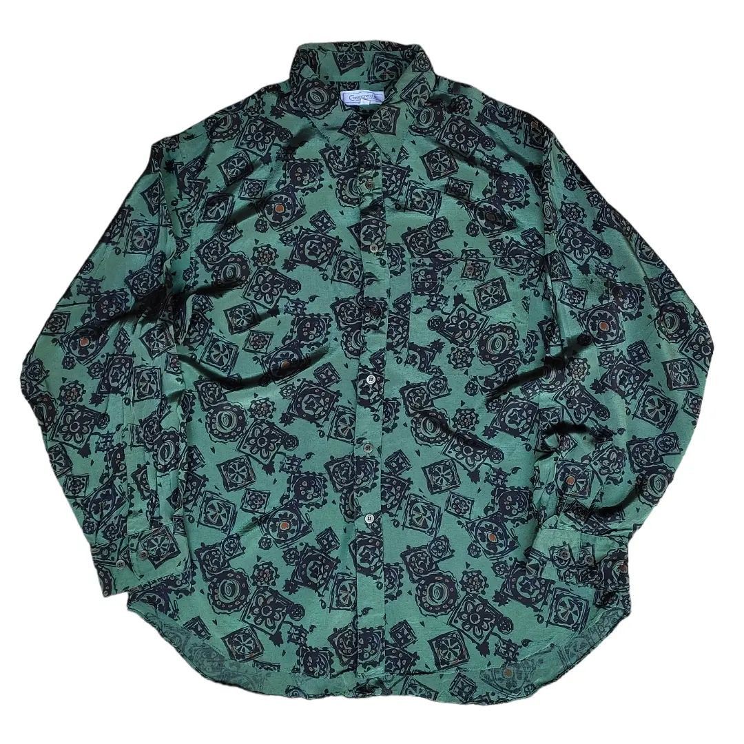 😁Commone silk pattren Button up shirt😁