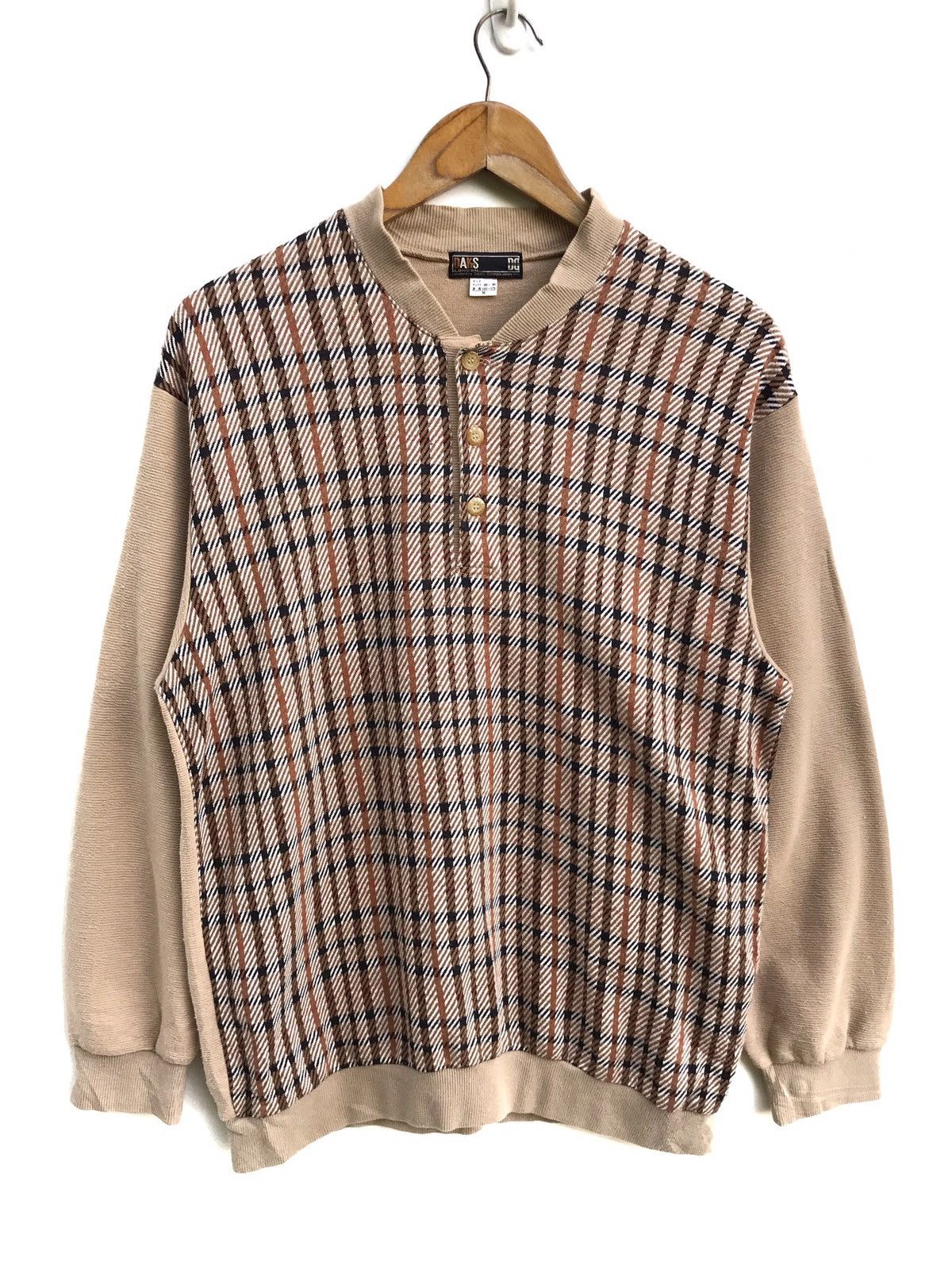 DAKS Vintage Daks London Checkered Sweatshirt Size US M / EU 48-50 / 2 - 1 Thumbnail