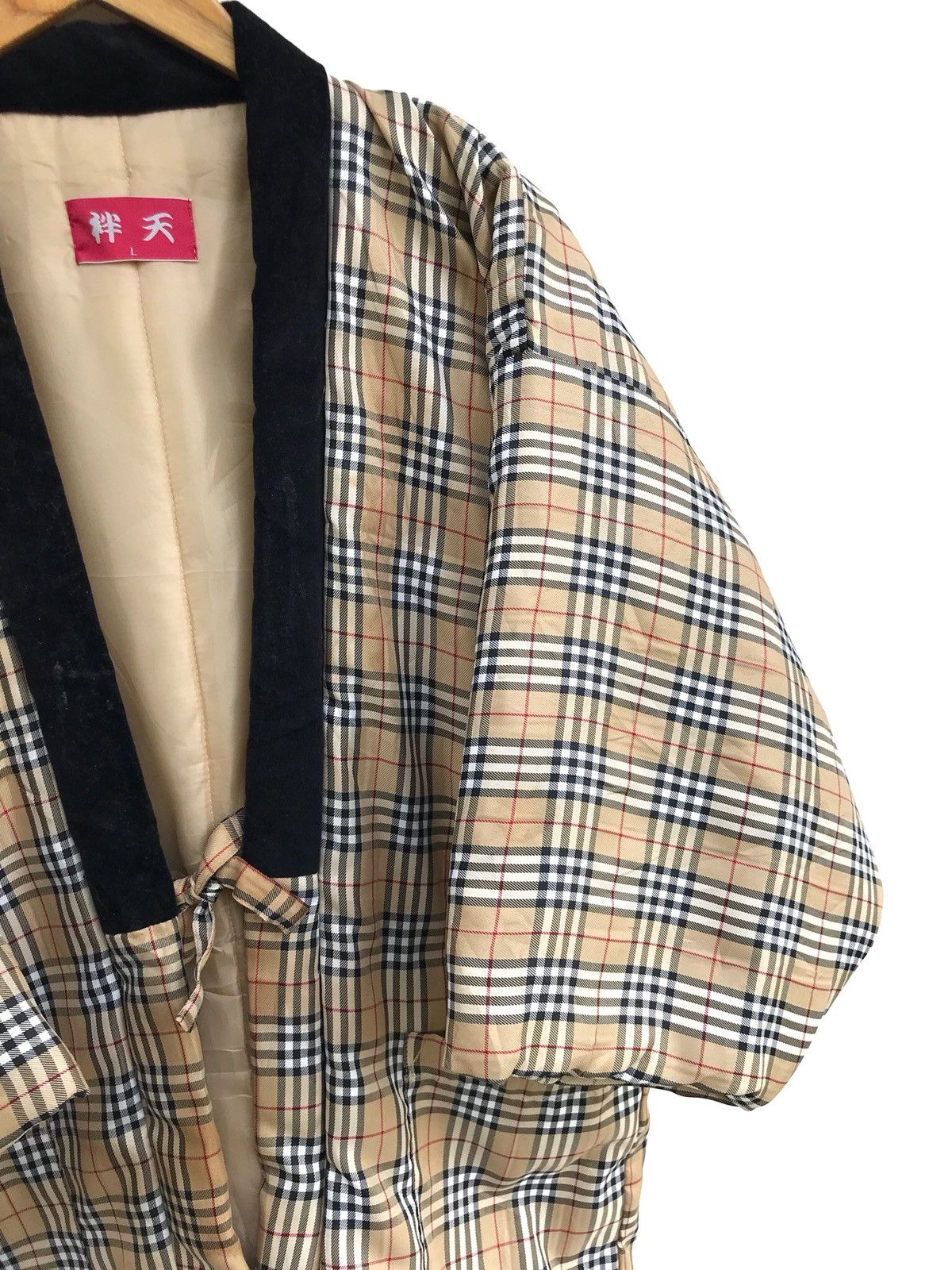 Japanese Brand × Vintage Japanese Handmade Kimono Quilted Nova Check Plaid Tartan Size US M / EU 48-50 / 2 - 4 Thumbnail