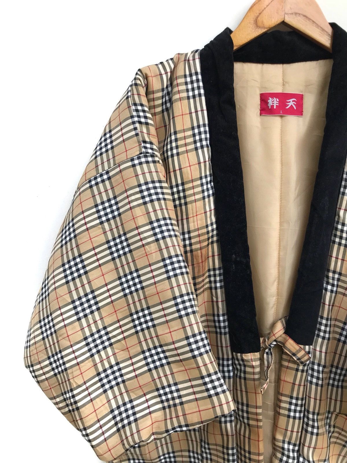 Japanese Brand × Vintage Japanese Handmade Kimono Quilted Nova Check Plaid Tartan Size US M / EU 48-50 / 2 - 3 Thumbnail