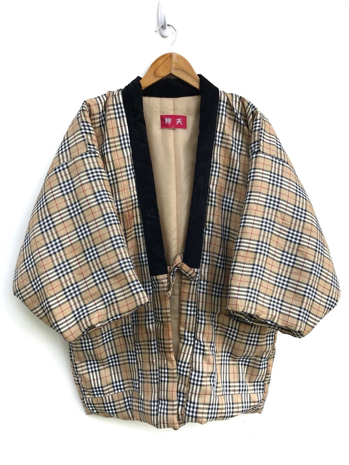 Japanese Brand × Vintage Japanese Handmade Kimono Quilted Nova Check Plaid Tartan Size US M / EU 48-50 / 2 - 2 Thumbnail