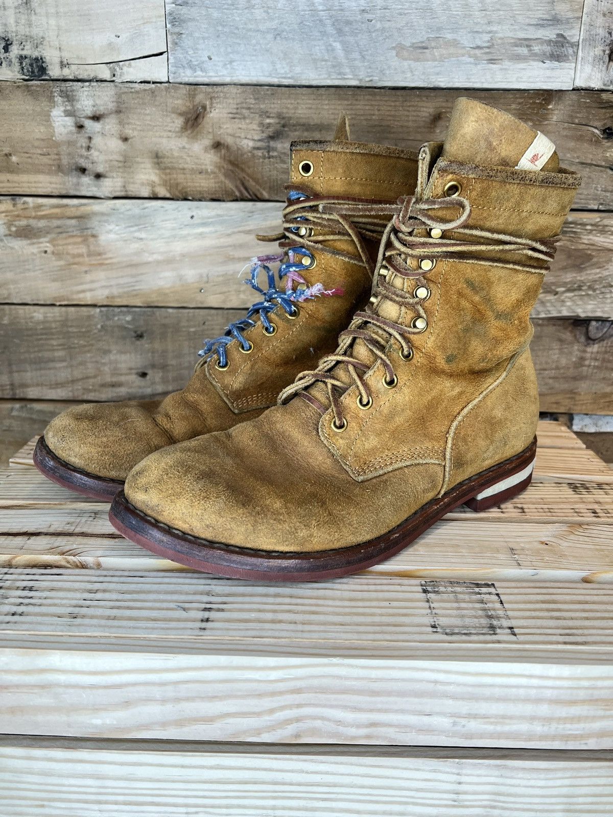 Visvim Visvim Brigadier Hi Folk Waxed Cowhide | Grailed