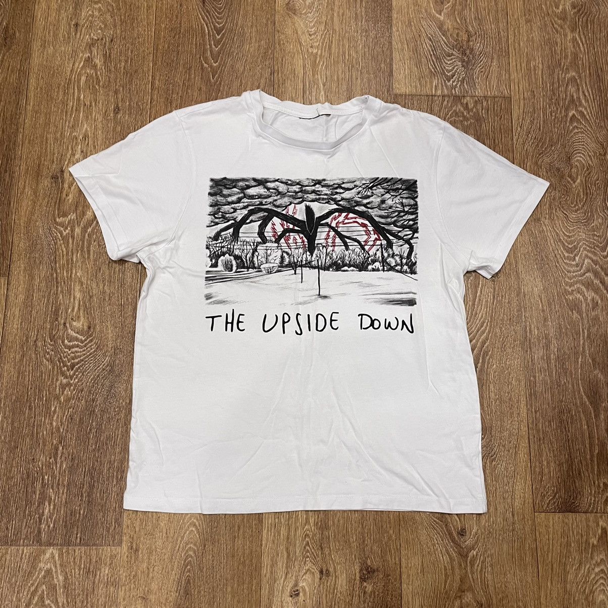Vintage Vintage Y2K Upside Down Graphic Single Stitch Tee Grunge M Size US M / EU 48-50 / 2 - 1 Thumbnail