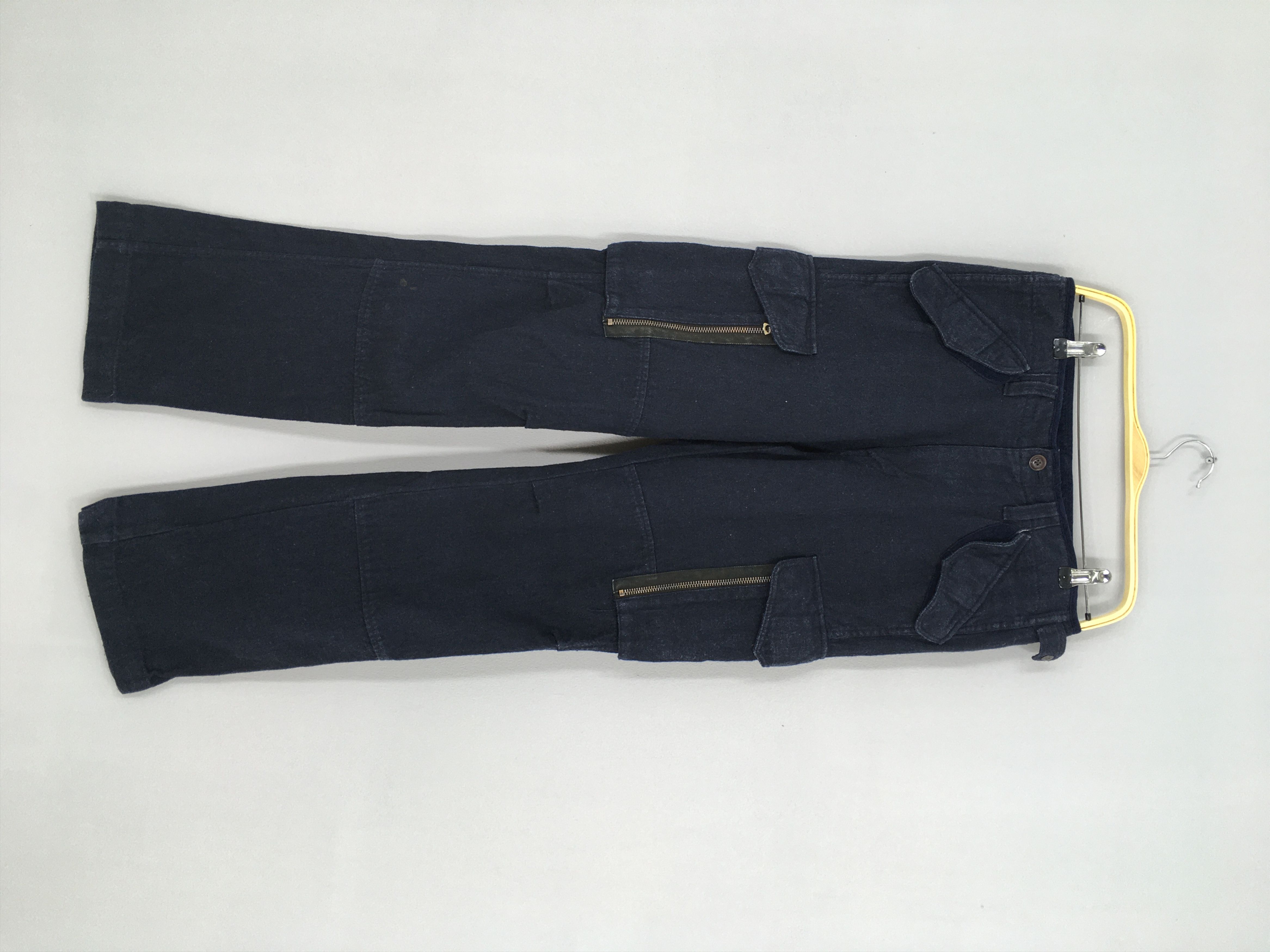 Image of Designer Size 30X30.5 Vintage Japanese Navy Blue Cargo Pants, Men's