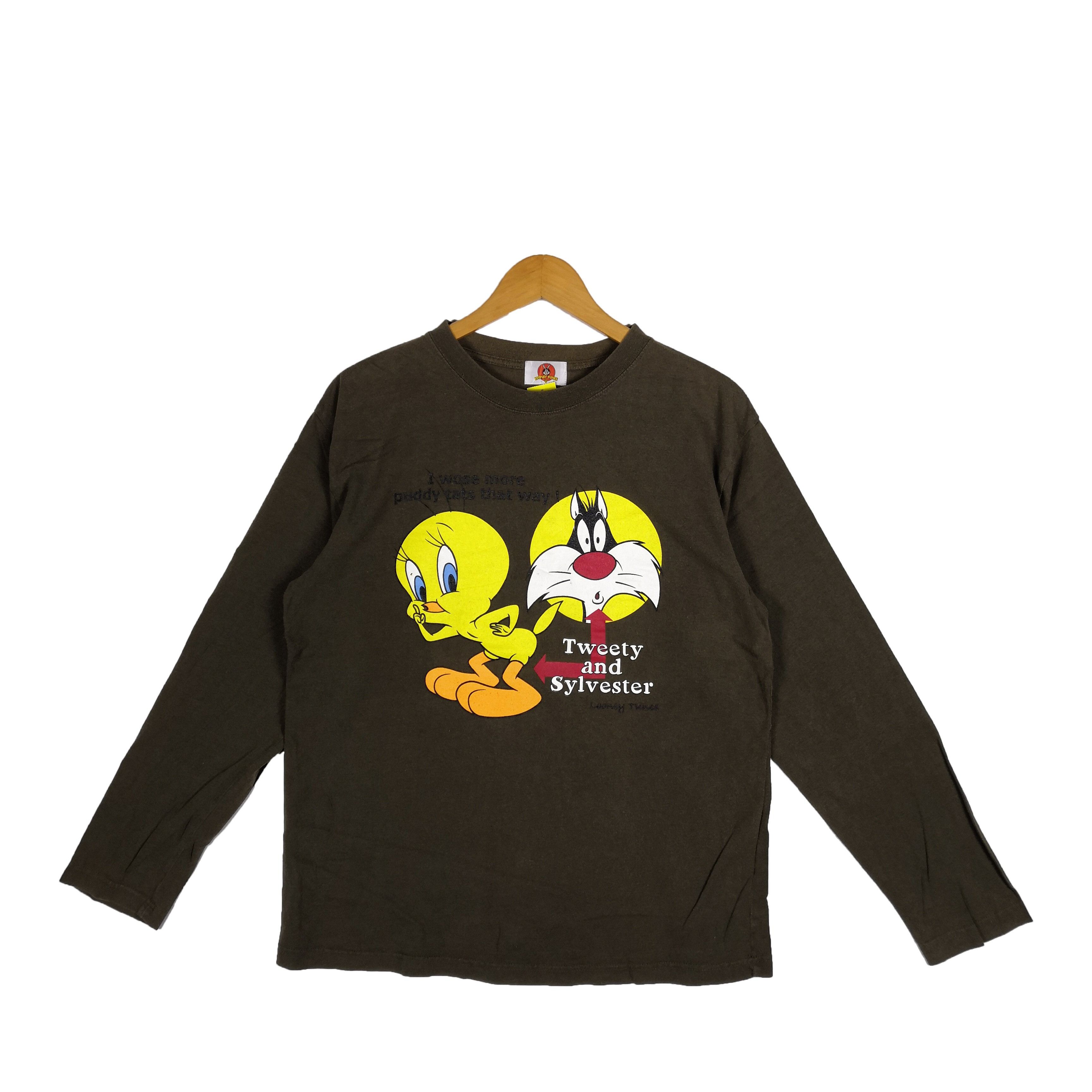 Cartoon Network Warner Bros T Shirt Cartoon Sylvester Tweety Cartoon Tees Size US L / EU 52-54 / 3 - 1 Thumbnail