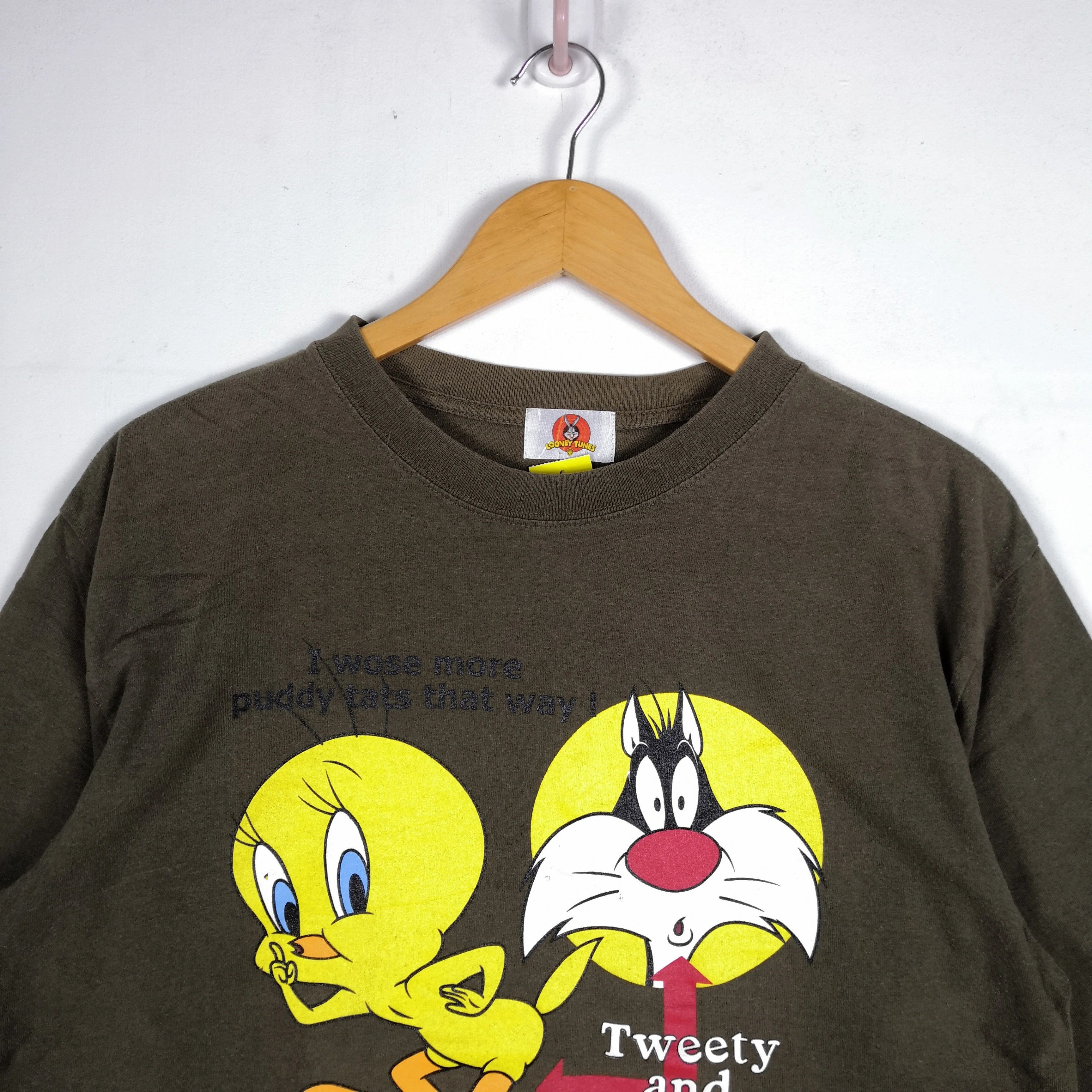 Cartoon Network Warner Bros T Shirt Cartoon Sylvester Tweety Cartoon Tees Size US L / EU 52-54 / 3 - 3 Thumbnail