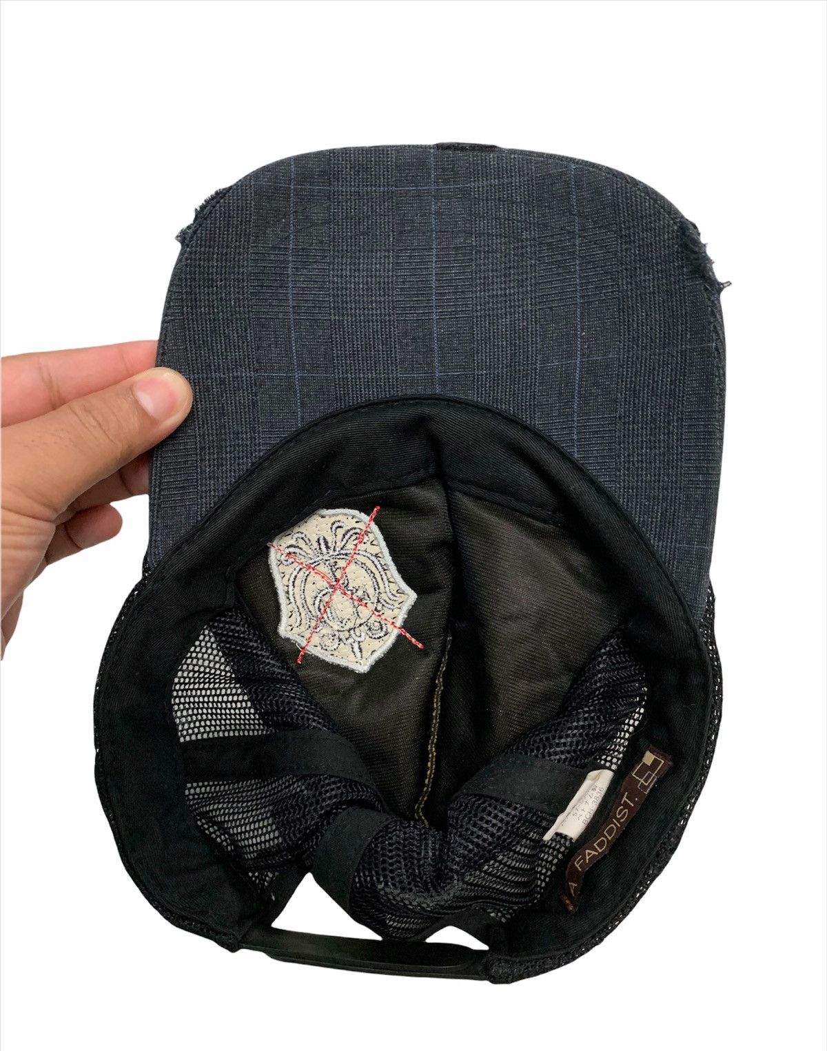 Japanese Brand × Vintage 🎌 Vintage Skulls ☠️ Rhinestone Trucker Hat Cap Size ONE SIZE - 4 Thumbnail