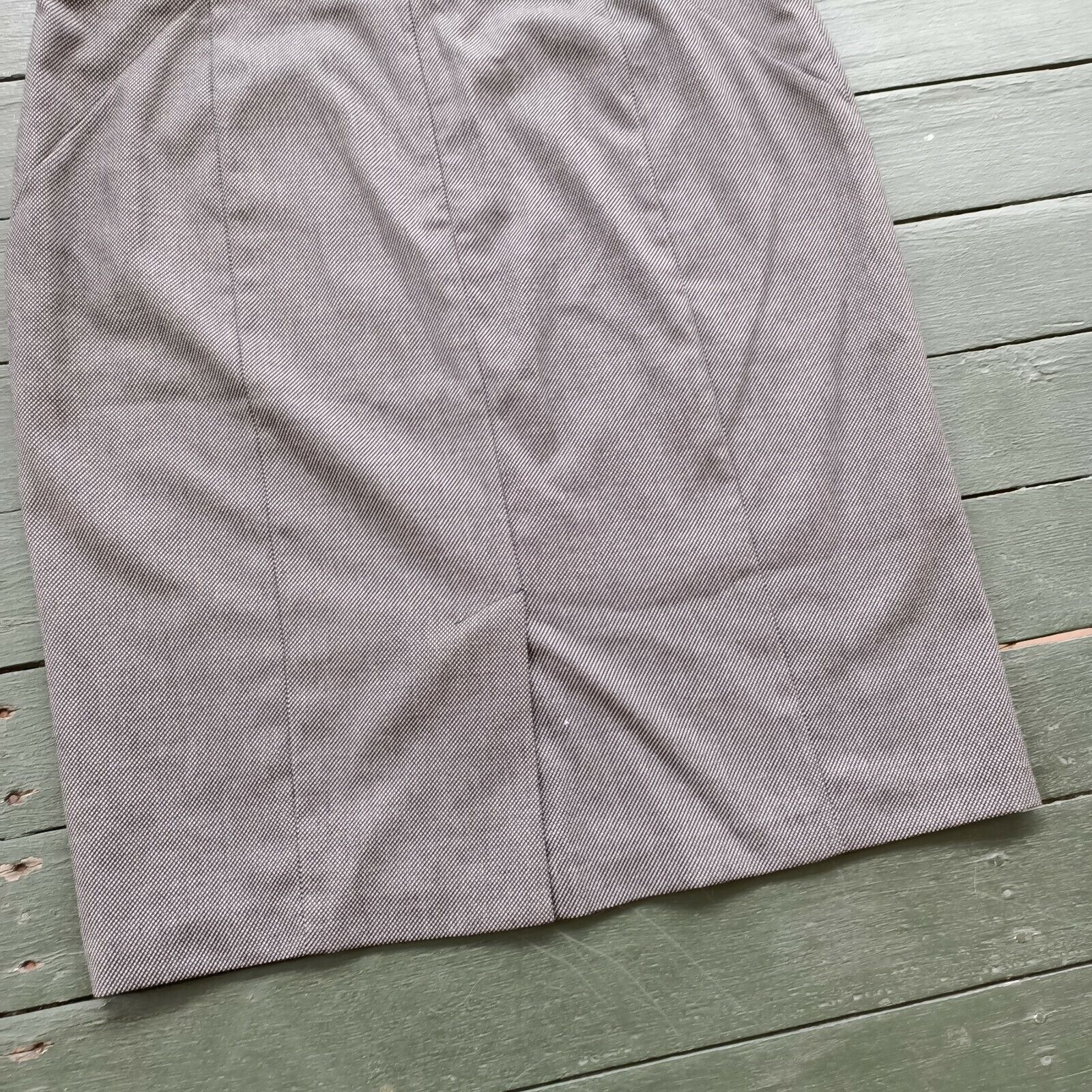 Designer Veronika Maine Pencil Oxford Midi Skirt Size 14 Size 32" / US 10 / IT 46 - 7 Thumbnail